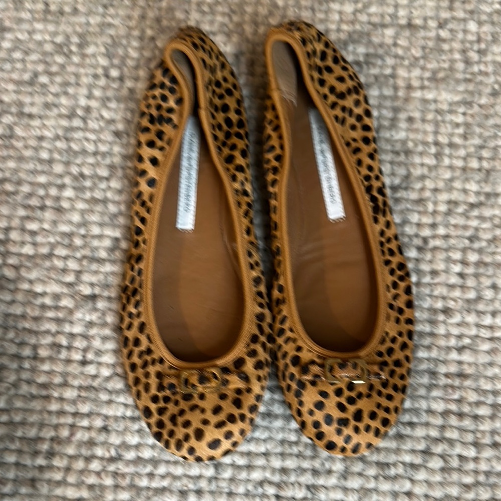 Leopard Print Ballet Flats Diane von Furstenberg